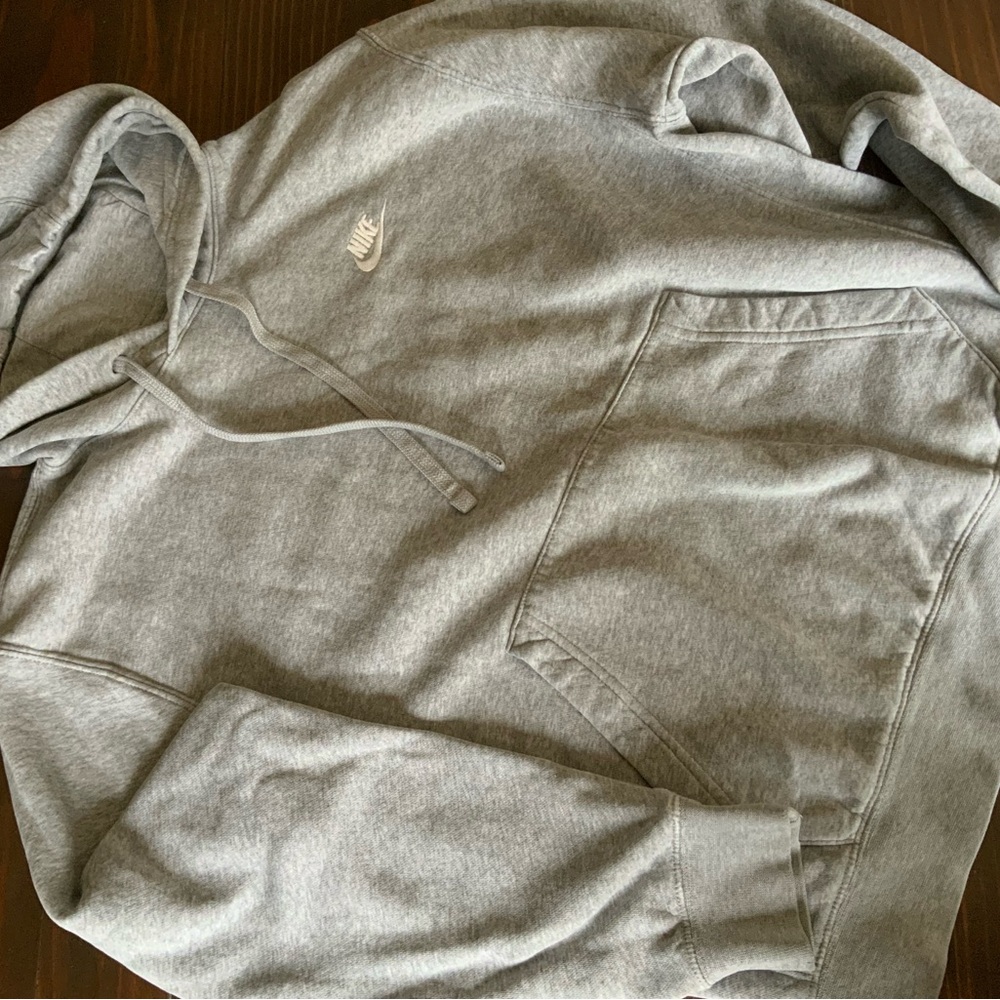 Nike Light Gray Pullover Hoodie